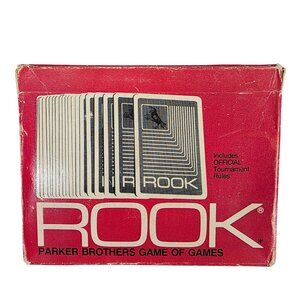 Vintage Rook Card Game 1972 Parker Brothers Red Box Complete With Instructions